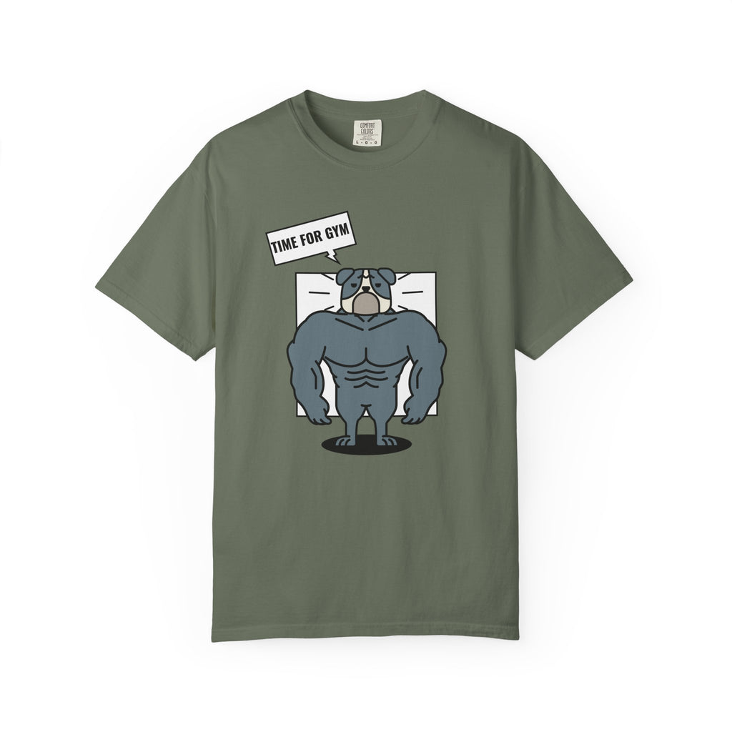 Time For Gym Dog-T-Shirt