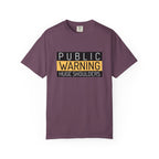 Public Warning Huge Shoulders-T-Shirt