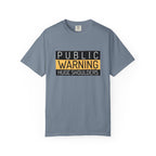 Public Warning Huge Shoulders-T-Shirt